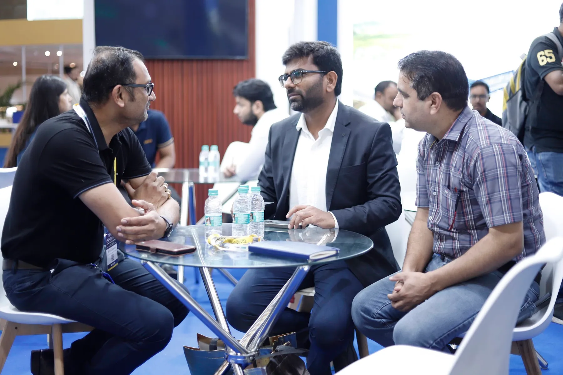 Industry participants in conversation at the 2025 exhibition