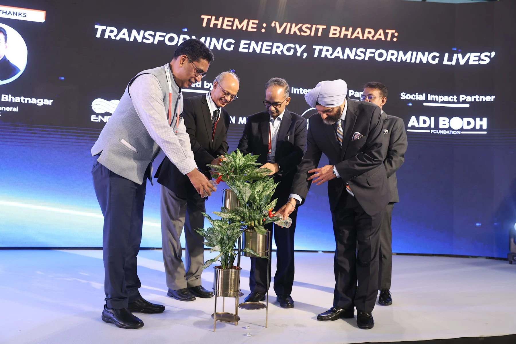 Ceremonial lamp lighting at the 2025 inauguration