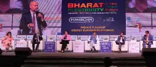 Speakers sharing insights during a Day 1 energy panel discussion